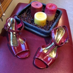 Laura Ashley Red Sandals - size 8
